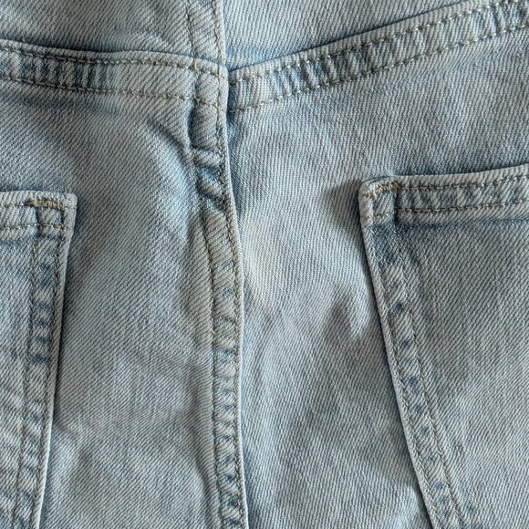 GAP High Rise Vintage Slim Jeans Light Blue Naples Button-fly size 14/32 Summer - Picture 9 of 11